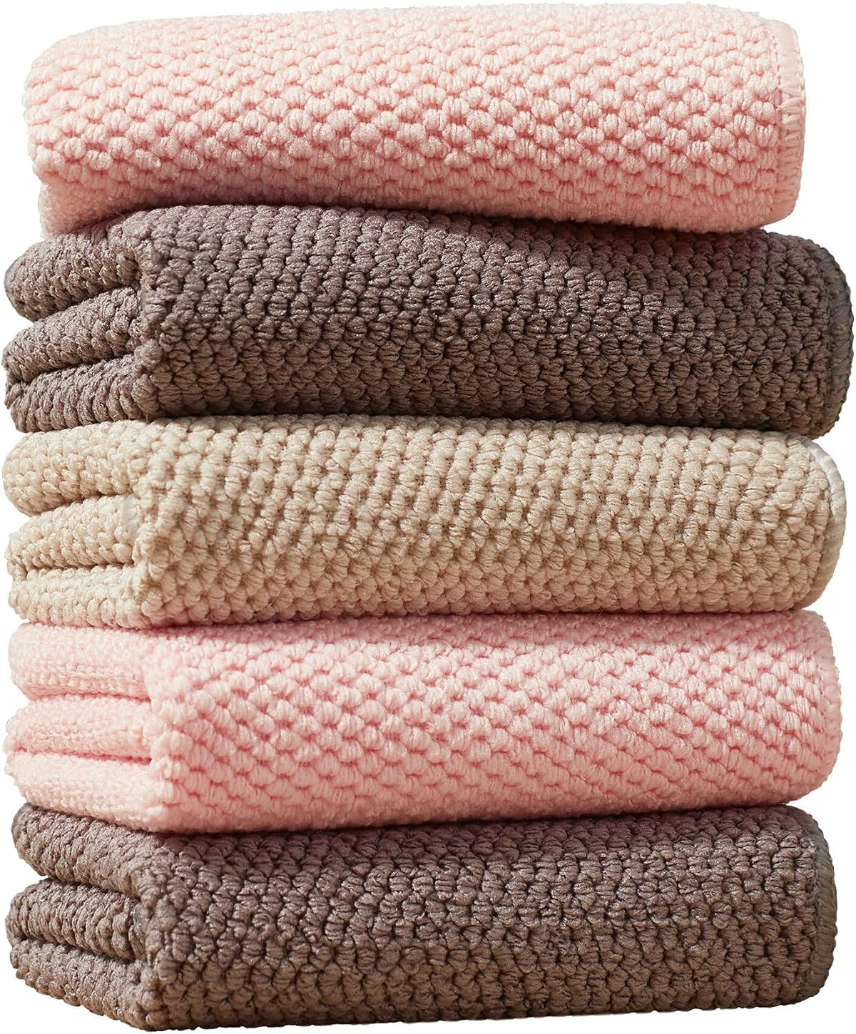 18 Pack Microfiber Cleaning Cloth, Kitchen Towels for Dish Drying Washing, Absorbent Streak Free Lint Free Rags for Cleaning, Reusable and Washable Towels - 10" x 10"