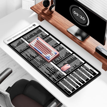 Auhoahsil Desk Mat, Ultra Large Mouse Pad, XXL Gaming Mousepad, Green Tropical Leaves Deskpad, Big Extended Full Size Mouse Pad, Desktop Desk Matt for Keyboard, Laptop & Computer, 35.5 x 15.7 in - Colors B