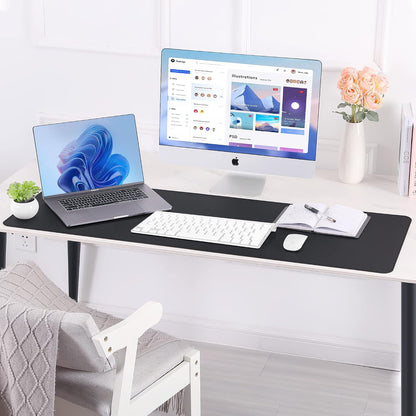 Large Desk Mat, 47" x 17", Black