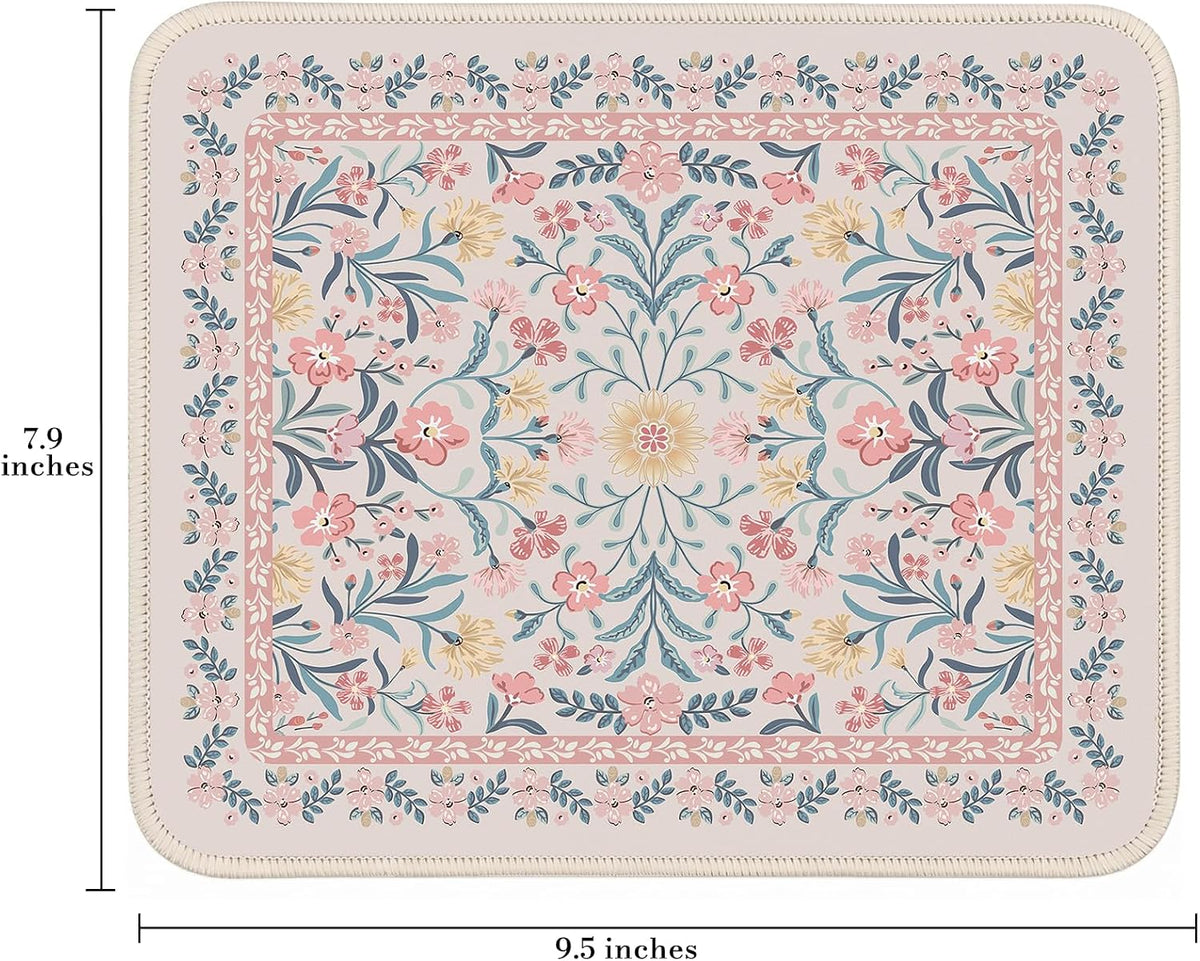 iCasso Desk Mat for Keyboard and Mouse, Large Mouse Pad, Desk Pad Mat, Anti-Slip Big Mousepad with Stitched Edges for Computer Desktop(Deep Green)