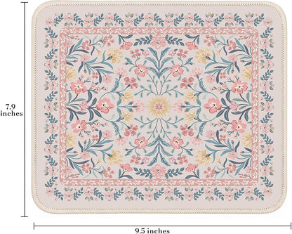 iCasso Desk Mat for Keyboard and Mouse, Large Mouse Pad, Desk Pad Mat, Anti-Slip Big Mousepad with Stitched Edges for Computer Desktop(Deep Green)