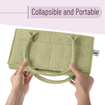 Baby Diaper Caddy Organizer, Gray, Medium