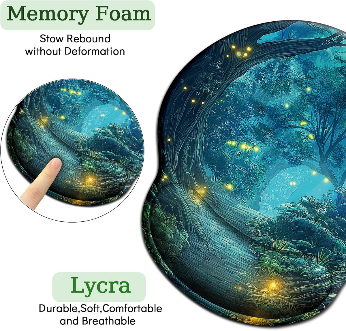 LIMKRIAN Cat Ergonomic Mouse Pad with Wrist Rest, Gaming Mouse Pad with Wrist Support, Funny Mouse Pads for Desk, Computer Mousepad with Non-Slip Pain Relief PU Base, Cute Office Desk Accessories - Colors B