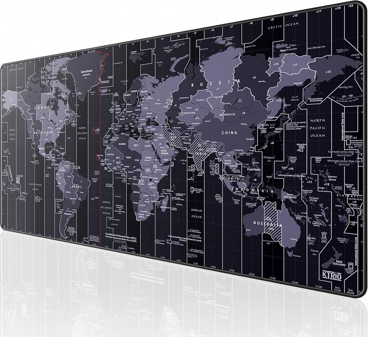 KTRIO Large Gaming Mouse Pad Desk Mat for Gamer, 31.5" x 11.8", Black, XL | Extended Size Design, Superior Micro-Weave Cloth, Non-Slip Rubber Base, Durable Stitched Edges, Water-Resistant Coating