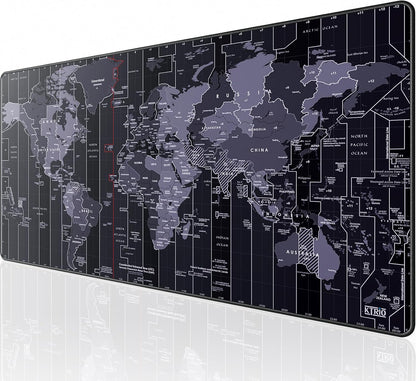 KTRIO Large Gaming Mouse Pad Desk Mat for Gamer, 31.5" x 11.8", Black, XL | Extended Size Design, Superior Micro-Weave Cloth, Non-Slip Rubber Base, Durable Stitched Edges, Water-Resistant Coating