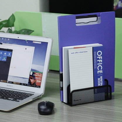 Desk Mail Organizer, File Holder Letter Sorter with 3 Vertical Upright Metal Mesh Compartments Document, Filing, Folders, Mail, Paper Organizer for Home or Office Desktop