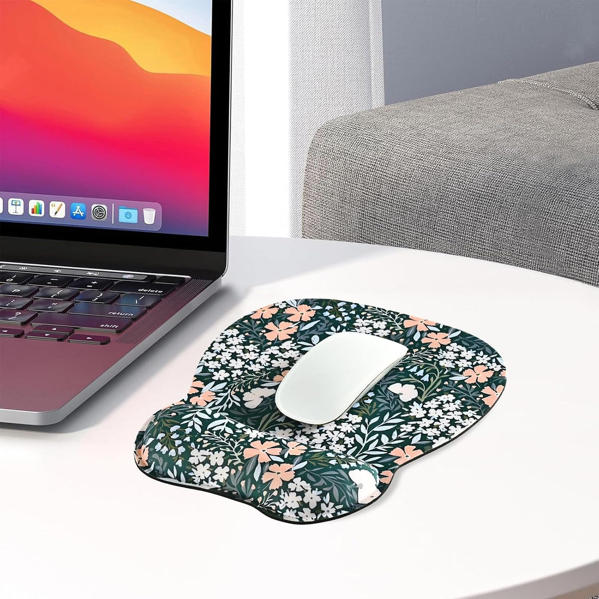 Ergonomic Mouse Pad with Wrist Rest, Memory Foam Support Mousepad