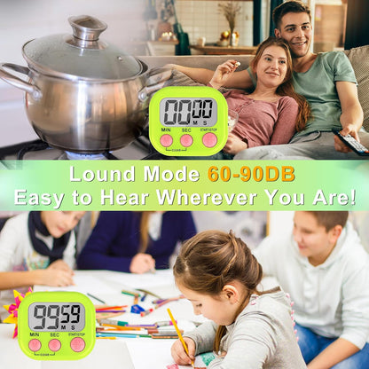 ZILLEEN Classroom Timer for Kids Teachers 2 Pack Digital Timers