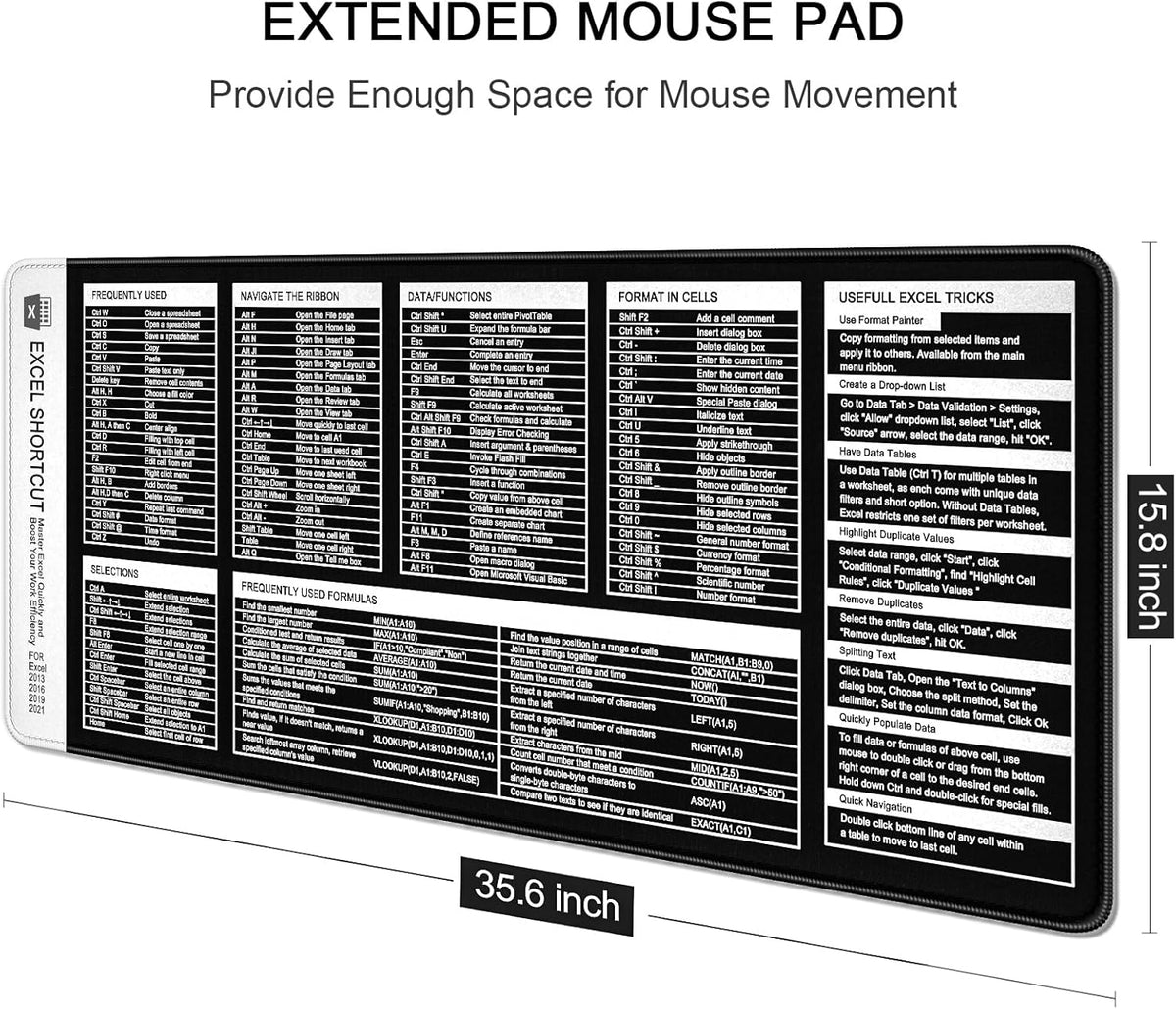 Auhoahsil Desk Mat, Ultra Large Mouse Pad, XXL Gaming Mousepad, Green Tropical Leaves Deskpad, Big Extended Full Size Mouse Pad, Desktop Desk Matt for Keyboard, Laptop & Computer, 35.5 x 15.7 in - Colors B