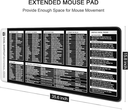 Auhoahsil Desk Mat, Ultra Large Mouse Pad, XXL Gaming Mousepad, Green Tropical Leaves Deskpad, Big Extended Full Size Mouse Pad, Desktop Desk Matt for Keyboard, Laptop & Computer, 35.5 x 15.7 in - Colors B