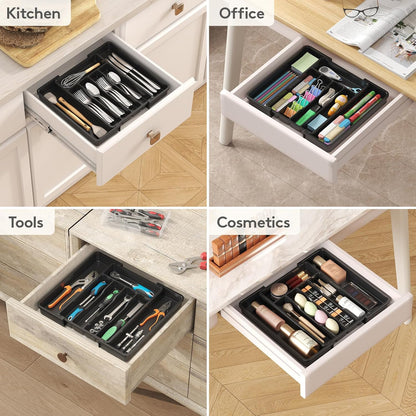 Expandable Silverware Drawer Organizer, Kitchen Utensil Tray