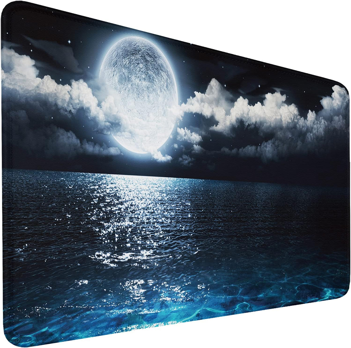 Large Gaming Mouse Pad, 31.5x15.7 inch Large Extended Computer Keyboard Mouse Mat, Water Resist Non-Slip Mousepad Rubber Base Long XXL Desk Mouse Pad for Work & Gaming, Office & Home, Black
