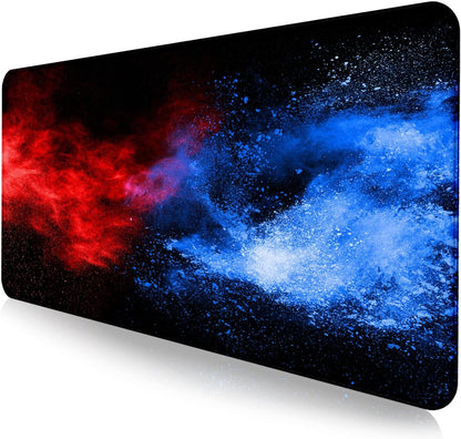 Retro American Flag XL Gaming Mouse Pad with Stitching Edge Laptop Desk Mat