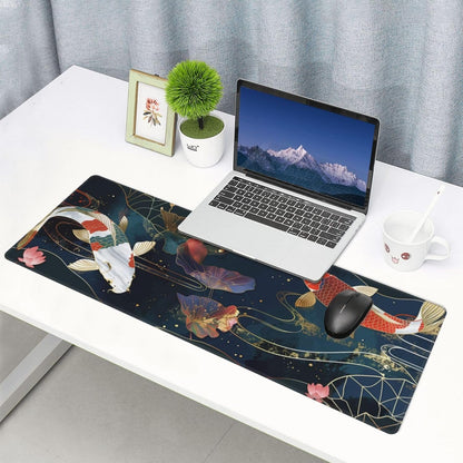 Japanese Mouse Pad, Large Japanese Desk Mat, XL Anime Gaming Keyboard Mat, Non-Slip Rubber Base, Big Extended Desk Protector for Home Office, 31.5”x11.8”