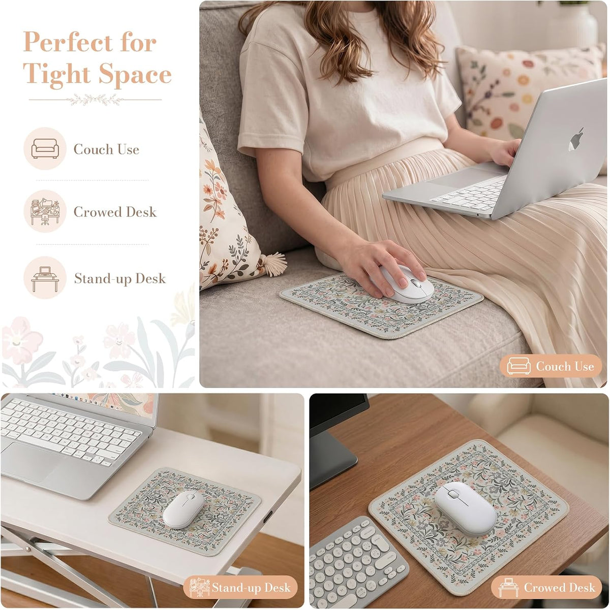iCasso Desk Mat for Keyboard and Mouse, Large Mouse Pad, Desk Pad Mat, Anti-Slip Big Mousepad with Stitched Edges for Computer Desktop(Deep Green)