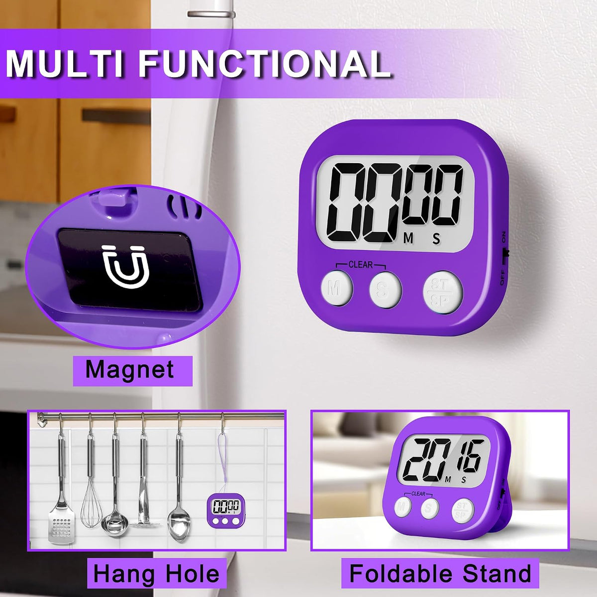 ZILLEEN Classroom Timer for Kids Teachers 2 Pack Digital Timers