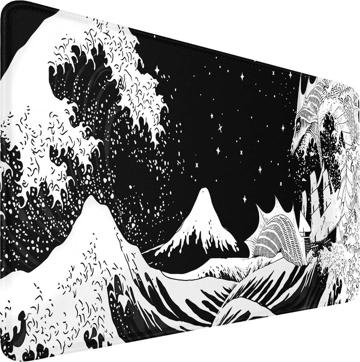 Large Gaming Mouse Pad, 31.5x15.7 inch Large Extended Computer Keyboard Mouse Mat, Water Resist Non-Slip Mousepad Rubber Base Long XXL Desk Mouse Pad for Work & Gaming, Office & Home, Black