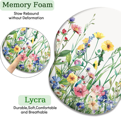 Funny Ergonomic Mouse Pad with Wrist Rest, Cat Desk Decor Gifts - Colors A