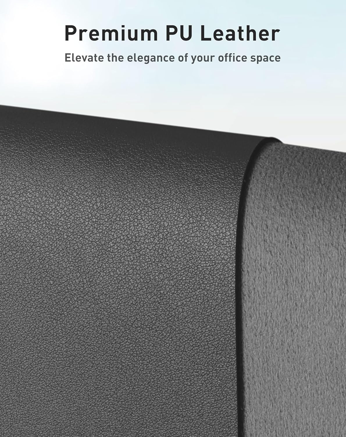 Aothia Leather Office Desk Pad Protector, Non-Slip PU Leather Desk Blotter, Waterproof Laptop Writing Mouse Pad for Office and Home, Black, 31.5" x 15.7" - Colors B