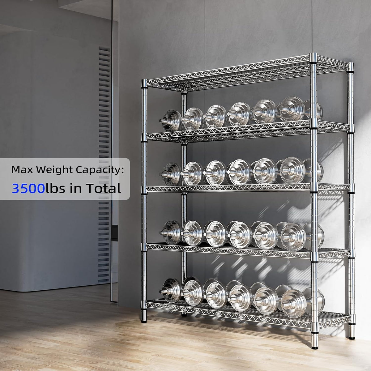 M MZG 450 lbs Steel Storage Shelving 3-Tier Utility Shelving Unit Steel Organizer Wire Rack for Home,Kitchen,Office (11.8" D x 17.7" W x 26.3" H) - Colors A