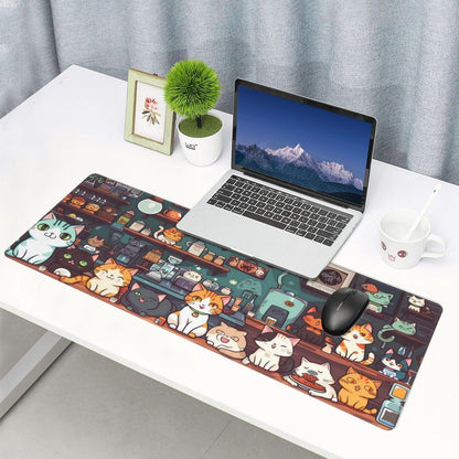 Japanese Mouse Pad, Large Japanese Desk Mat, XL Anime Gaming Keyboard Mat, Non-Slip Rubber Base, Big Extended Desk Protector for Home Office, 31.5”x11.8”