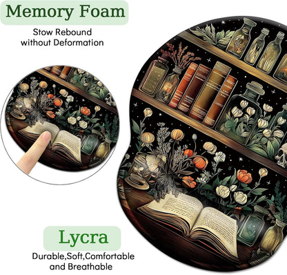 Funny Ergonomic Mouse Pad with Wrist Rest, Cat Desk Decor Gifts - Colors A