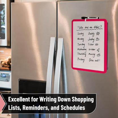Dry Erase Board, 14” x 11”, White Frame