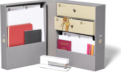 Savor | All-in-One Desk Organizer | Blue – Keep Desk, Office, and Home Organized All-in-One Storage System for Important Files, Documents, Stationery, and Office Supplies