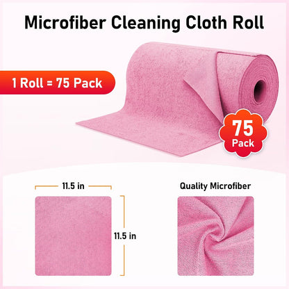 Microfiber Cleaning Cloth, Cleaning Rags Microfiber Towel Bulk Absorbent Lint-Free Wash Cloths, All-Purpose Shop Towels for Cars, Automotive, Garage, Home & Kitchen 11.5"*11.5"