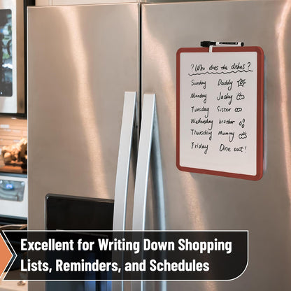 Dry Erase Board, 14” x 11”, White Frame