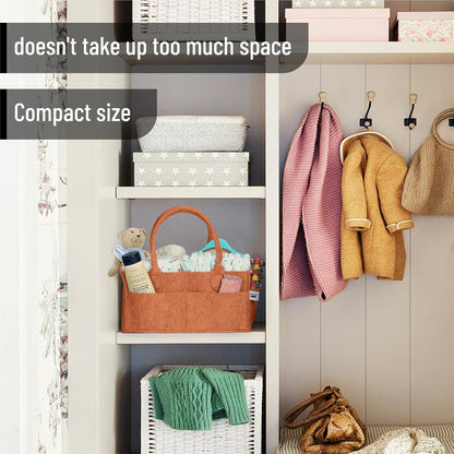 Baby Diaper Caddy Organizer, Gray, Medium