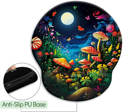 Funny Ergonomic Mouse Pad with Wrist Rest, Cat Desk Decor Gifts - Colors A