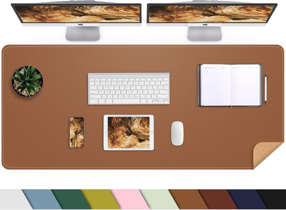 Large Desk Mat, 47" x 17", Black