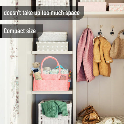 Baby Diaper Caddy Organizer, Gray, Medium