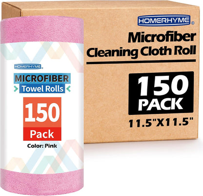 Microfiber Cleaning Cloth, Cleaning Rags Microfiber Towel Bulk Absorbent Lint-Free Wash Cloths, All-Purpose Shop Towels for Cars, Automotive, Garage, Home & Kitchen 11.5"*11.5"