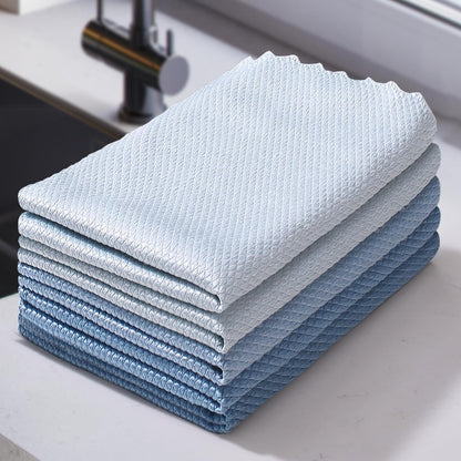 18 Pack Microfiber Cleaning Cloth, Kitchen Towels for Dish Drying Washing, Absorbent Streak Free Lint Free Rags for Cleaning, Reusable and Washable Towels - 10" x 10"
