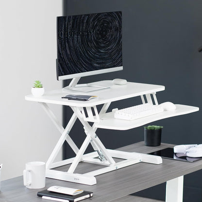 Black 32 in Standing Desk Converter, DESK-V000K