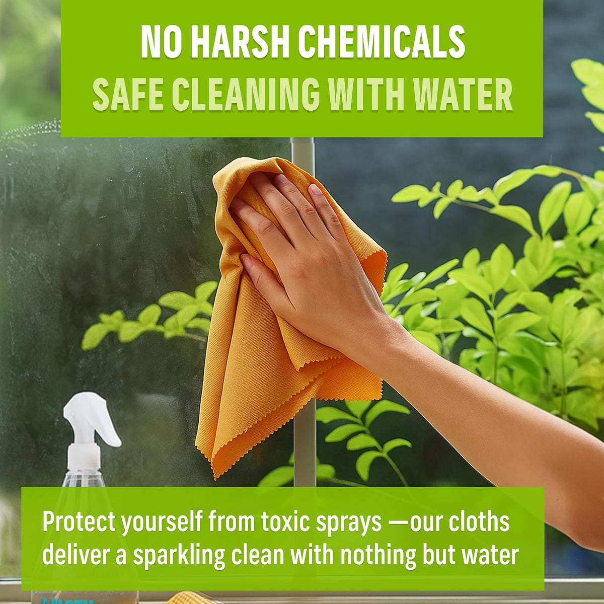 Window and Glass Cleaner Kit, Just Add Water - 1 Kit