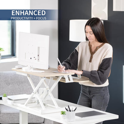 Black 32 in Standing Desk Converter, DESK-V000K