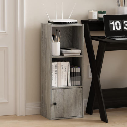 Furinno PASIR Book Shelf, 2-Tier Modern Bookshelf, Open Shelves Bookcase 9 x 12 x 21, Easy Assembly, for Living Room, Bedroom, Home Office, White
