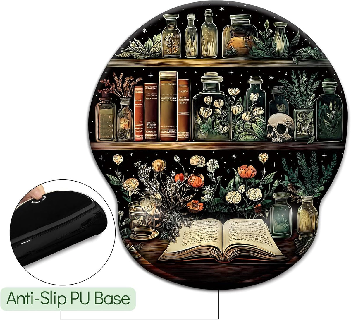 Funny Ergonomic Mouse Pad with Wrist Rest, Cat Desk Decor Gifts - Colors A