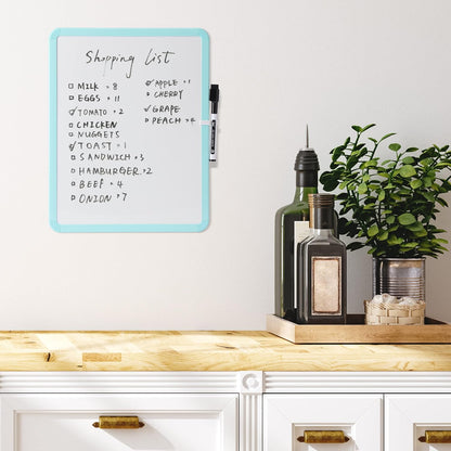 Dry Erase Board, 14” x 11”, White Frame