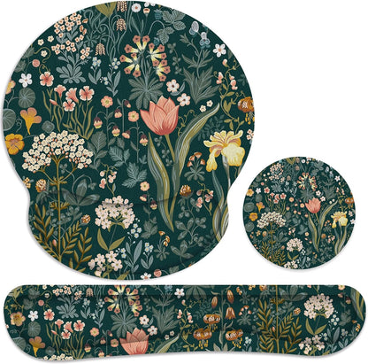 Ergonomic Mouse Pad with Wrist Rest and Keyboard Wrist Rest, Mousepad