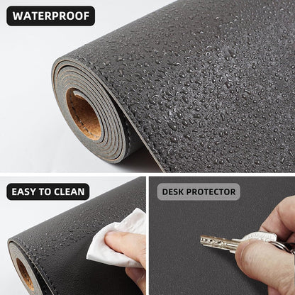 Large Desk Mat, 47" x 17", Black