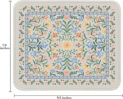 iCasso Desk Mat for Keyboard and Mouse, Large Mouse Pad, Desk Pad Mat, Anti-Slip Big Mousepad with Stitched Edges for Computer Desktop(Deep Green)