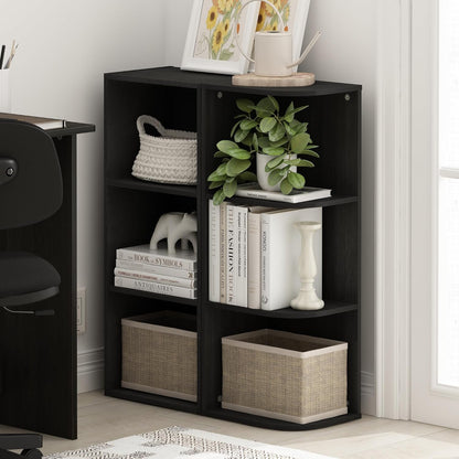 Furinno PASIR Book Shelf, 2-Tier Modern Bookshelf, Open Shelves Bookcase 9 x 12 x 21, Easy Assembly, for Living Room, Bedroom, Home Office, White