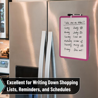Dry Erase Board, 14” x 11”, White Frame
