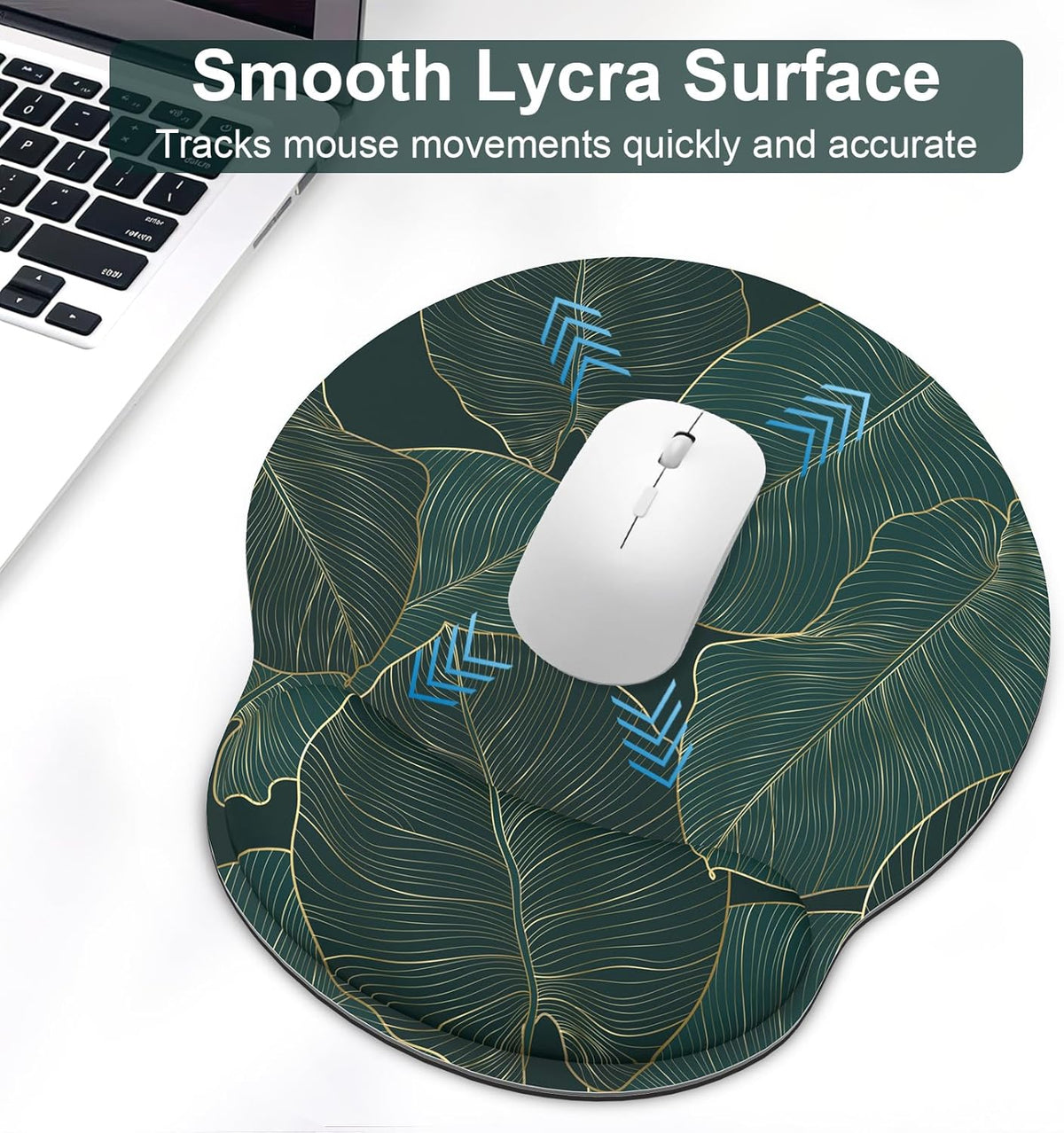 Ergonomic Mouse Pad with Wrist Rest and Keyboard Wrist Rest, Mousepad
