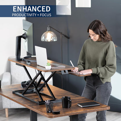 Black 32 in Standing Desk Converter, DESK-V000K