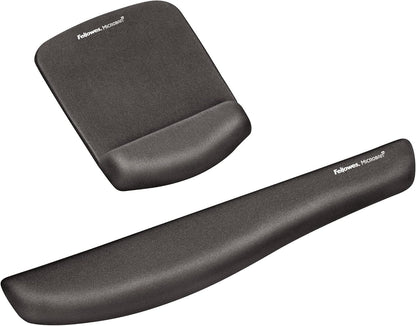 Fellowes PlushTouch Foam Mouse Pad Wrist Support with MICROBAN - Graphite (9252201)